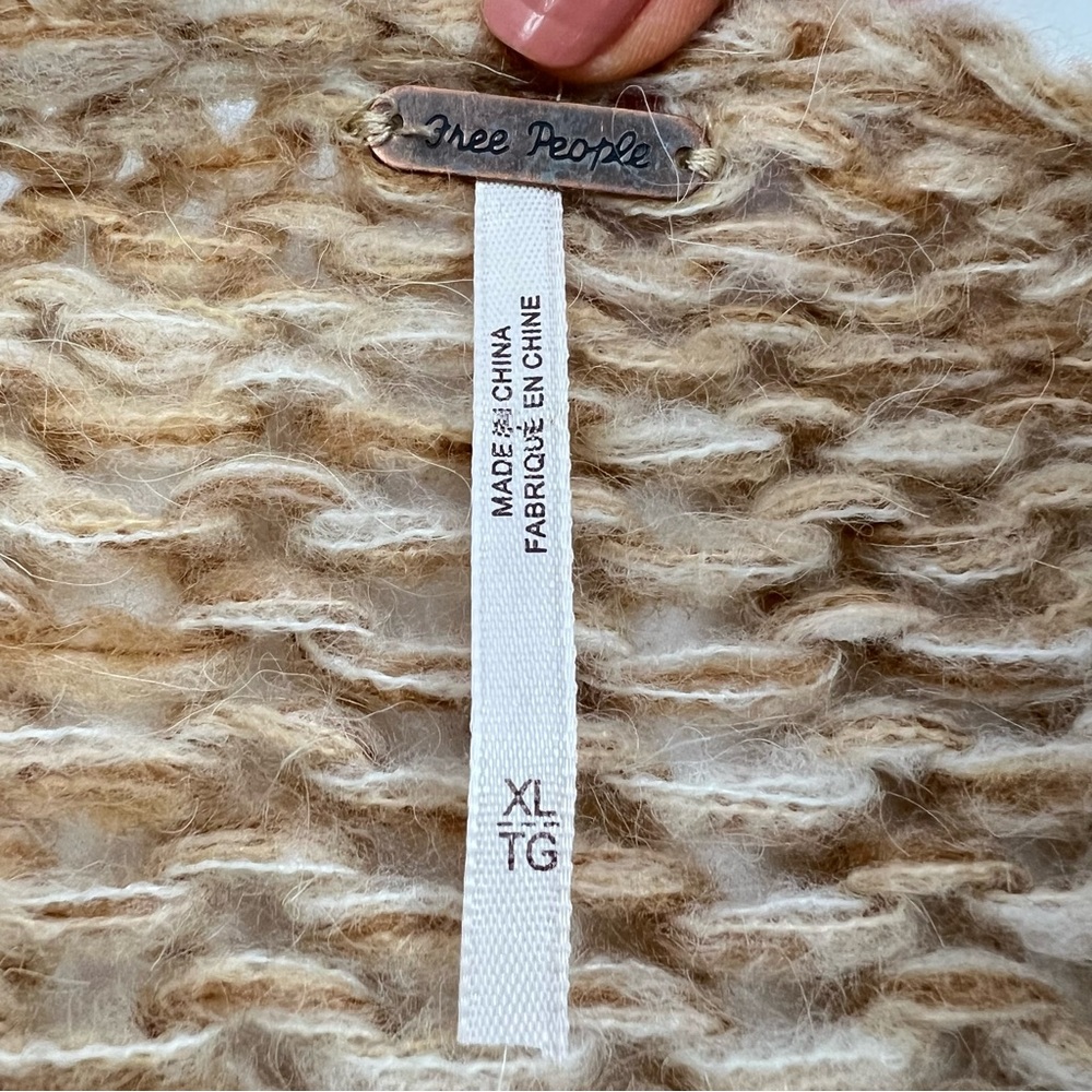 NWT | Free People Home Town Cardigan Chunky Knit Oversized | Size US XL - Picture 14 of 16